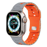 Dây đồng hồ silicone hai tông màu, Dành cho Apple Watch 46mm / 49mm / 45mm / 44mm, Dành cho Apple Watch 42mm / 41mm / 40mm / 38mm
