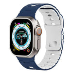 Dây đồng hồ silicone hai tông màu, Dành cho Apple Watch 46mm / 49mm / 45mm / 44mm, Dành cho Apple Watch 42mm / 41mm / 40mm / 38mm