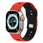 Dây đồng hồ silicone hai tông màu, Dành cho Apple Watch 46mm / 49mm / 45mm / 44mm, Dành cho Apple Watch 42mm / 41mm / 40mm / 38mm