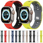 Dây đồng hồ silicone hai tông màu, Dành cho Apple Watch 46mm / 49mm / 45mm / 44mm, Dành cho Apple Watch 42mm / 41mm / 40mm / 38mm