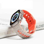 Dây đồng hồ silicone hai tông màu, Dành cho Apple Watch 46mm / 49mm / 45mm / 44mm, Dành cho Apple Watch 42mm / 41mm / 40mm / 38mm