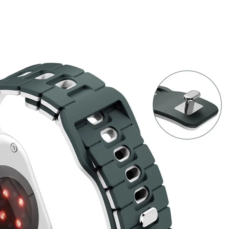 Dây đồng hồ silicone hai tông màu, Dành cho Apple Watch 46mm / 49mm / 45mm / 44mm, Dành cho Apple Watch 42mm / 41mm / 40mm / 38mm