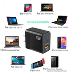 Sạc tương thích đầy đủ GaN PD 45W + QC3.0 USB cho MacBook, phích cắm US, phích cắm US