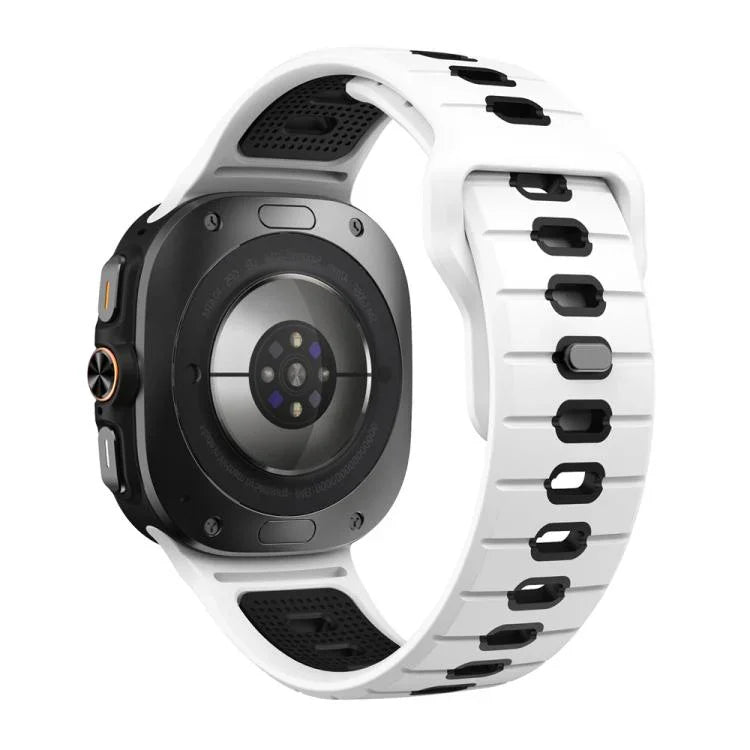Dây đồng hồ silicone khóa ngược sọc ngang, Dành cho Samsung Galaxy Watch Ultra 47mm / Ultra 2025