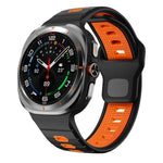 Dây đồng hồ silicone khóa ngược sọc ngang, Dành cho Samsung Galaxy Watch Ultra 47mm / Ultra 2025