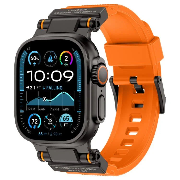 Dây đồng hồ TPU đầu nối kim loại Kalebol Outdoor Explorer, Dành cho Apple Watch 46mm / 49mm / 45mm / 44mm