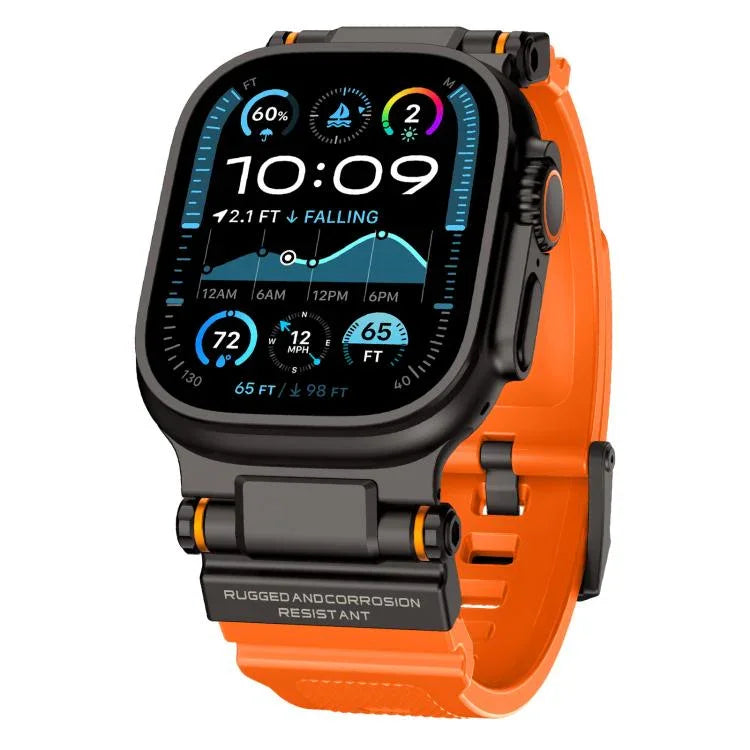 Dây đồng hồ TPU đầu nối kim loại Kalebol Outdoor Explorer, Dành cho Apple Watch 46mm / 49mm / 45mm / 44mm
