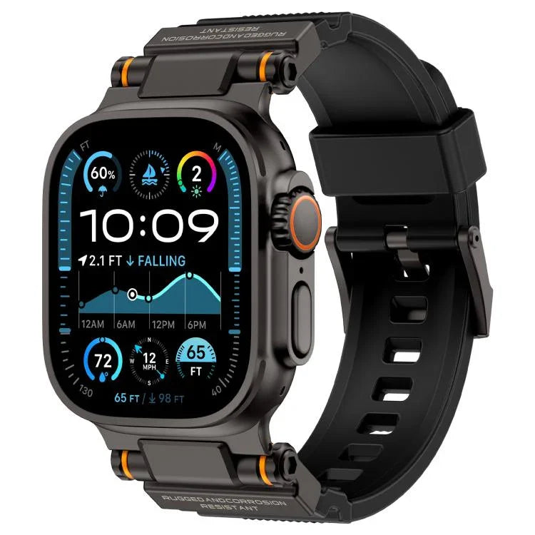 Dây đồng hồ TPU đầu nối kim loại Kalebol Outdoor Explorer, Dành cho Apple Watch 46mm / 49mm / 45mm / 44mm