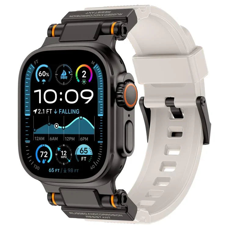 Dây đồng hồ TPU đầu nối kim loại Kalebol Outdoor Explorer, Dành cho Apple Watch 46mm / 49mm / 45mm / 44mm