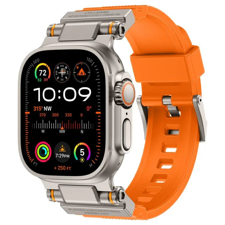 Dây đồng hồ TPU đầu nối kim loại Kalebol Outdoor Explorer, Dành cho Apple Watch 46mm / 49mm / 45mm / 44mm
