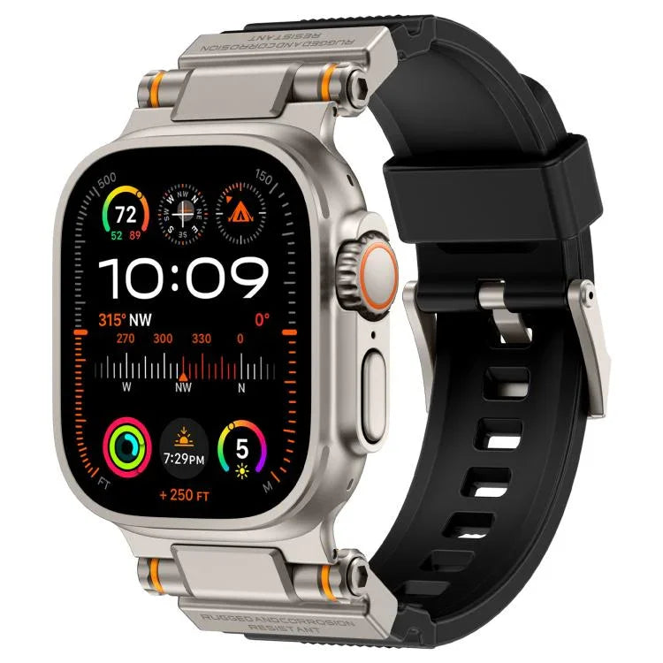 Dây đồng hồ TPU đầu nối kim loại Kalebol Outdoor Explorer, Dành cho Apple Watch 46mm / 49mm / 45mm / 44mm