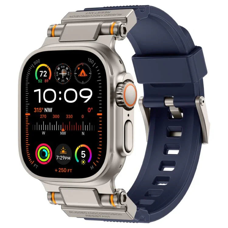 Dây đồng hồ TPU đầu nối kim loại Kalebol Outdoor Explorer, Dành cho Apple Watch 46mm / 49mm / 45mm / 44mm