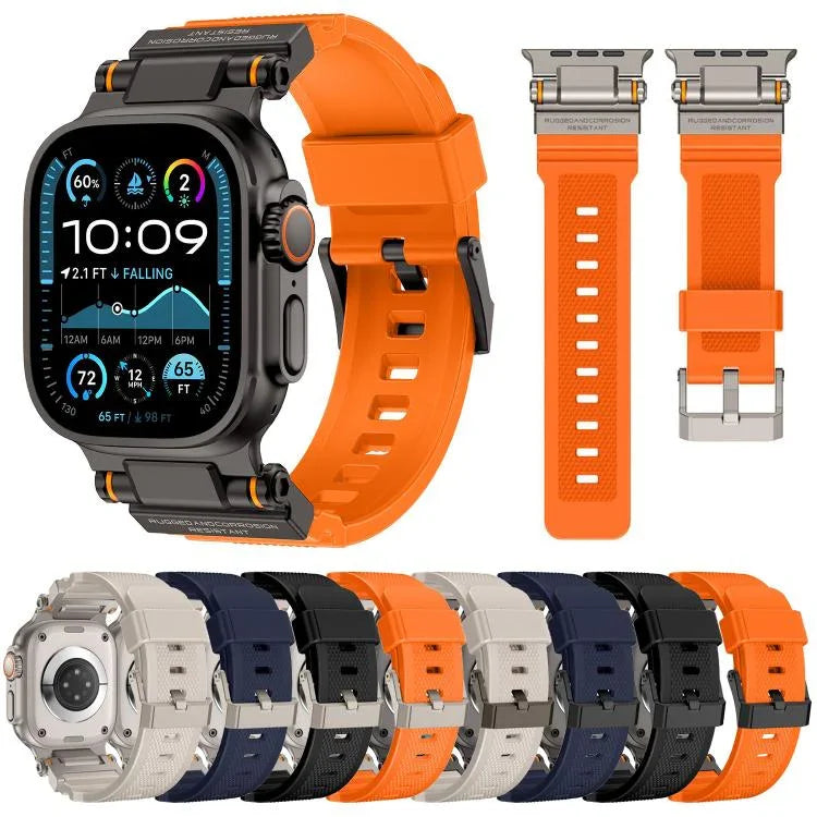 Dây đồng hồ TPU đầu nối kim loại Kalebol Outdoor Explorer, Dành cho Apple Watch 46mm / 49mm / 45mm / 44mm