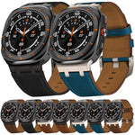 Dây đồng hồ da Crazy Horse, dành cho Samsung Galaxy Watch Ultra 47mm / Ultra 2025