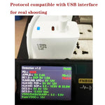 Sạc PD41 GaN PD 45W + USB với cáp dữ liệu USB-C to USB-C / 8 Pin cho iPhone, phích cắm EU, phích cắm EU