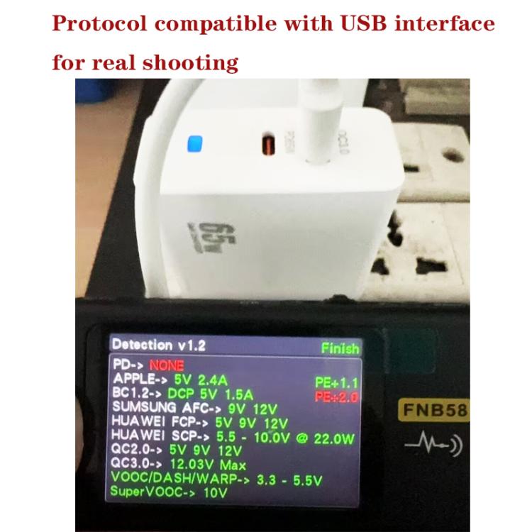 Sạc PD41 GaN PD 45W + USB với cáp dữ liệu USB-C to USB-C / 8 Pin cho iPhone, phích cắm EU, phích cắm EU