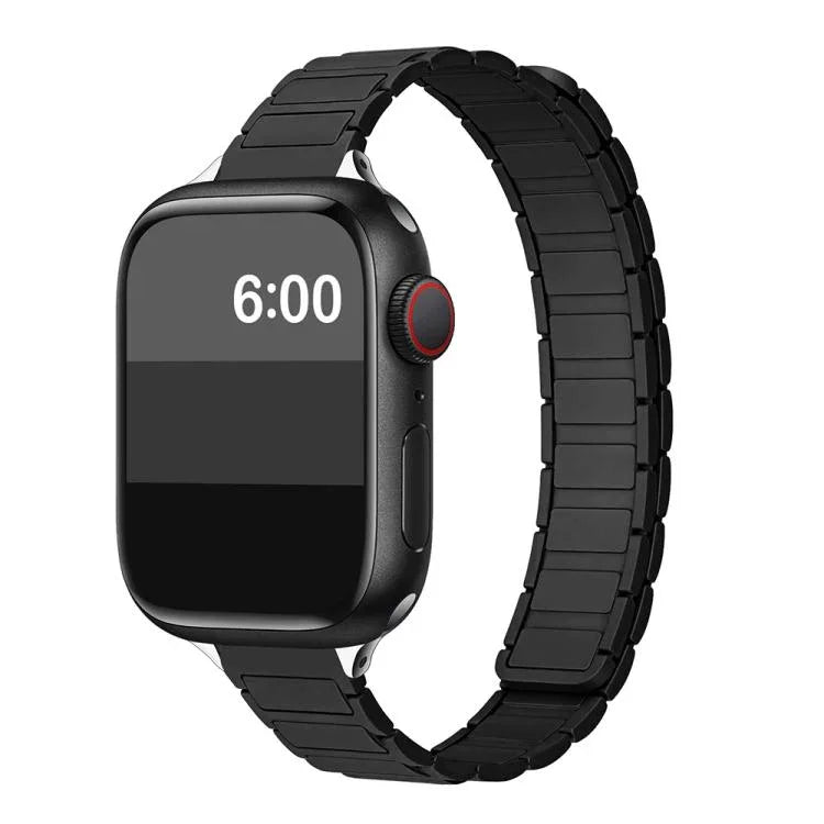 Dây đồng hồ silicone từ tính mảnh hình chữ I ba hạt, Dành cho Apple Watch 46mm / 49mm / 45mm / 44mm, Dành cho Apple Watch 42mm / 41mm / 40mm / 38mm