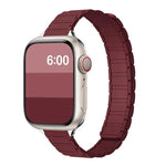 Dây đồng hồ silicone từ tính mảnh hình chữ I ba hạt, Dành cho Apple Watch 46mm / 49mm / 45mm / 44mm, Dành cho Apple Watch 42mm / 41mm / 40mm / 38mm
