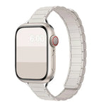 Dây đồng hồ silicone từ tính mảnh hình chữ I ba hạt, Dành cho Apple Watch 46mm / 49mm / 45mm / 44mm, Dành cho Apple Watch 42mm / 41mm / 40mm / 38mm