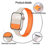 Dây đồng hồ silicone từ tính mảnh hình chữ I ba hạt, Dành cho Apple Watch 46mm / 49mm / 45mm / 44mm, Dành cho Apple Watch 42mm / 41mm / 40mm / 38mm