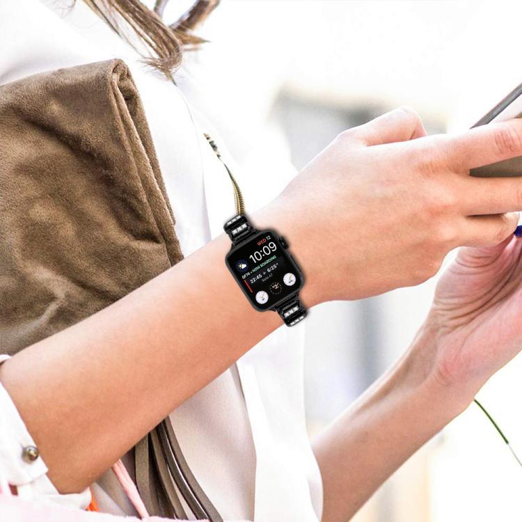 Dây đồng hồ khóa bướm kim cương vuông nhỏ, Dành cho Apple Watch 46mm / 49mm / 45mm / 44mm, Dành cho Apple Watch 42mm / 41mm / 40mm / 38mm