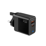 Sạc PD41 GaN PD 45W + USB với cáp dữ liệu USB-C to USB-C / 8 Pin cho iPhone, phích cắm UK, phích cắm UK