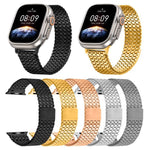 Dây đồng hồ thép vòng từ tính chín hạt, Dành cho Apple Watch 46mm / 49mm / 45mm / 44mm, Dành cho Apple Watch 42mm / 41mm / 40mm / 38mm
