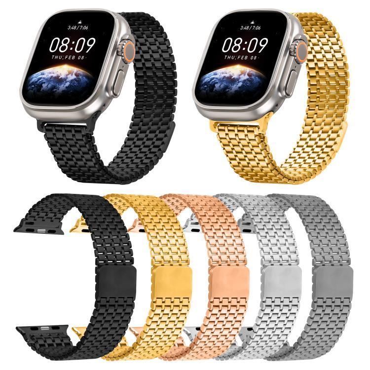 Dây đồng hồ thép vòng từ tính chín hạt, Dành cho Apple Watch 46mm / 49mm / 45mm / 44mm, Dành cho Apple Watch 42mm / 41mm / 40mm / 38mm
