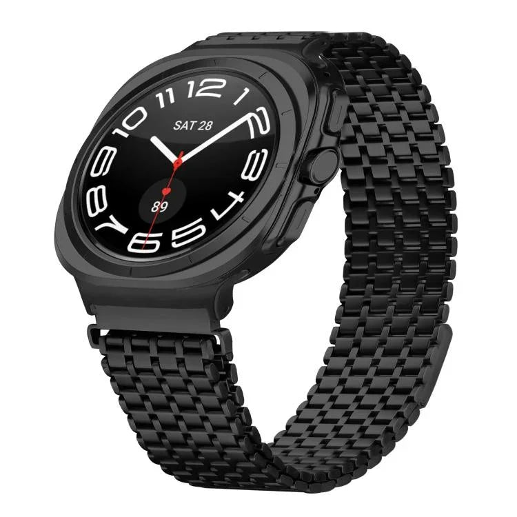 Dây đồng hồ thép không gỉ khóa nam châm chín hạt, Dành cho Samsung Galaxy Watch Ultra 47mm / Ultra 2025