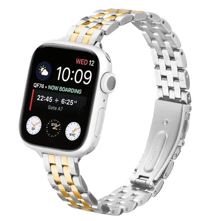 Dây đồng hồ thép khóa ná nhỏ eo, Dành cho Apple Watch 46mm / 49mm / 45mm / 44mm, Dành cho Apple Watch 42mm / 41mm / 40mm / 38mm