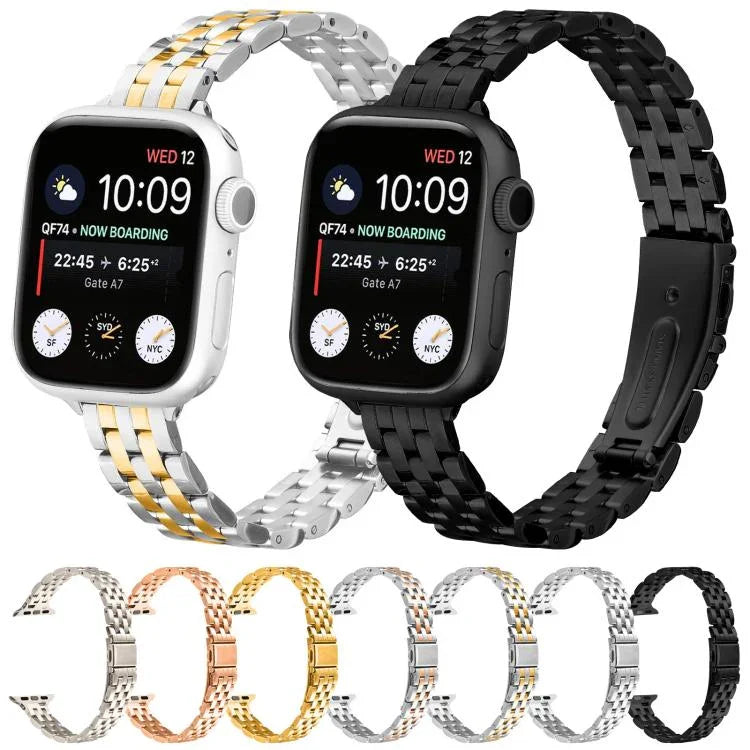 Dây đồng hồ thép khóa ná nhỏ eo, Dành cho Apple Watch 46mm / 49mm / 45mm / 44mm, Dành cho Apple Watch 42mm / 41mm / 40mm / 38mm
