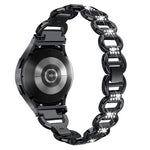 Dây đồng hồ thép không gỉ đầu kim cương hình bầu dục, Dành cho Samsung Galaxy Watch 7 40mm / 44mm