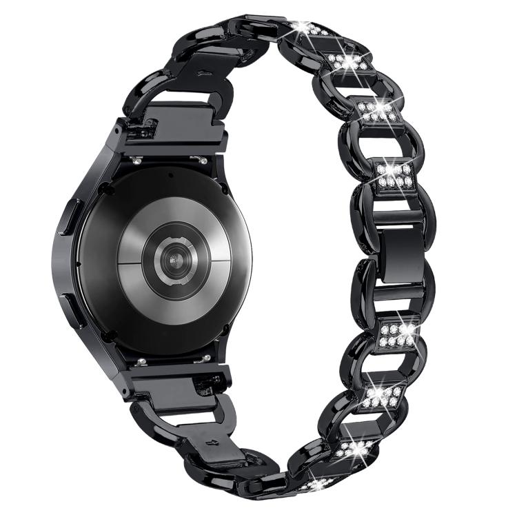 Dây đồng hồ thép không gỉ đầu kim cương hình bầu dục, Dành cho Samsung Galaxy Watch 7 40mm / 44mm