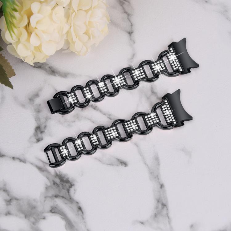 Dây đồng hồ thép không gỉ đầu kim cương hình bầu dục, Dành cho Samsung Galaxy Watch 7 40mm / 44mm