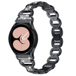 Dây đồng hồ thép không gỉ đầu kim cương hình bầu dục, Dành cho Samsung Galaxy Watch 7 40mm / 44mm