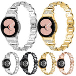 Dây đồng hồ thép không gỉ đầu kim cương hình bầu dục, Dành cho Samsung Galaxy Watch 7 40mm / 44mm
