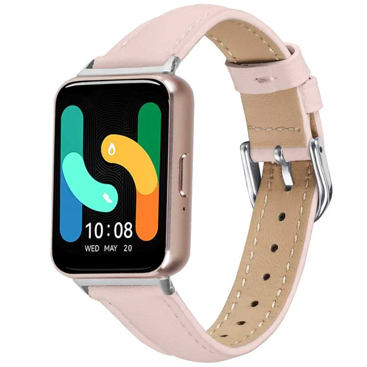 Dây đồng hồ da thật mỏng, Dành cho Samsung Galaxy Fit3