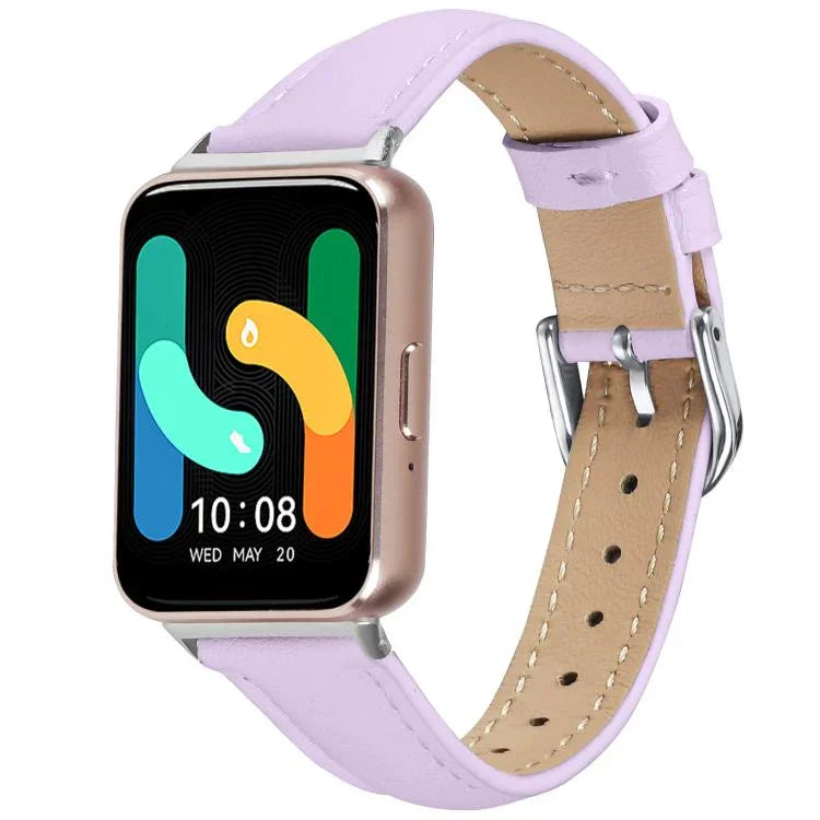 Dây đồng hồ da thật mỏng, Dành cho Samsung Galaxy Fit3
