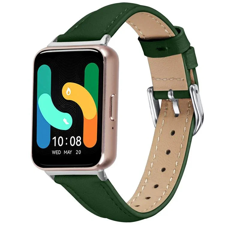 Dây đồng hồ da thật mỏng, Dành cho Samsung Galaxy Fit3