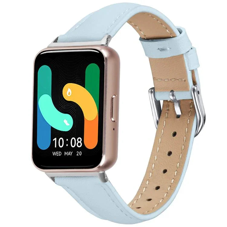 Dây đồng hồ da thật mỏng, Dành cho Samsung Galaxy Fit3