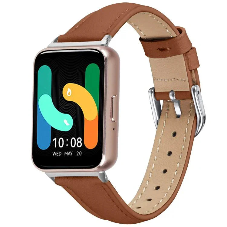 Dây đồng hồ da thật mỏng, Dành cho Samsung Galaxy Fit3
