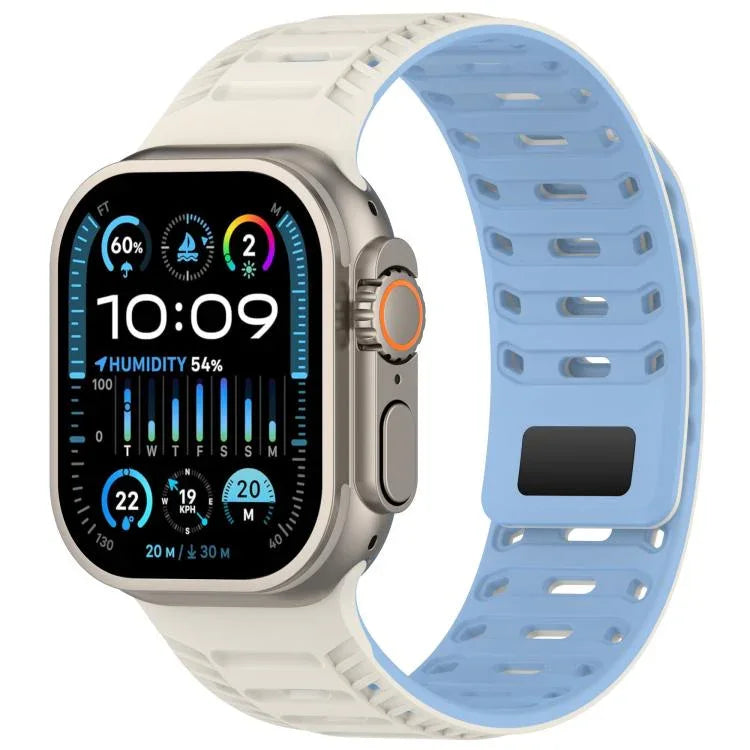 Dây đồng hồ silicone nam châm Mountain Armor, Dành cho Apple Watch 46mm / 49mm / 45mm / 44mm, Dành cho Apple Watch 42mm / 41mm / 40mm / 38mm