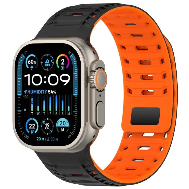 Dây đồng hồ silicone nam châm Mountain Armor, Dành cho Apple Watch 46mm / 49mm / 45mm / 44mm, Dành cho Apple Watch 42mm / 41mm / 40mm / 38mm
