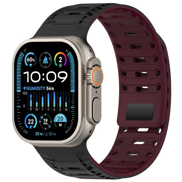 Dây đồng hồ silicone nam châm Mountain Armor, Dành cho Apple Watch 46mm / 49mm / 45mm / 44mm, Dành cho Apple Watch 42mm / 41mm / 40mm / 38mm