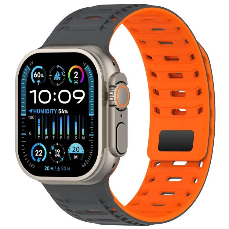 Dây đồng hồ silicone nam châm Mountain Armor, Dành cho Apple Watch 46mm / 49mm / 45mm / 44mm, Dành cho Apple Watch 42mm / 41mm / 40mm / 38mm