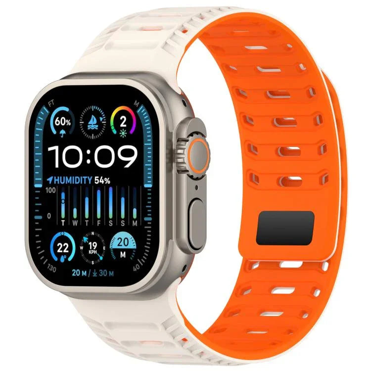 Dây đồng hồ silicone nam châm Mountain Armor, Dành cho Apple Watch 46mm / 49mm / 45mm / 44mm, Dành cho Apple Watch 42mm / 41mm / 40mm / 38mm