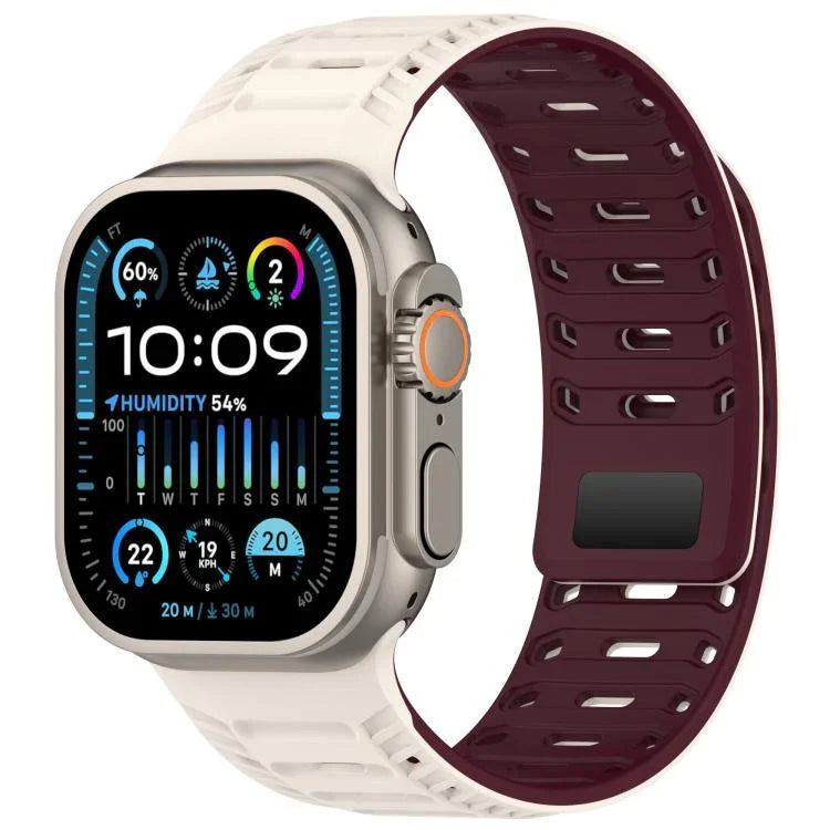 Dây đồng hồ silicone nam châm Mountain Armor, Dành cho Apple Watch 46mm / 49mm / 45mm / 44mm, Dành cho Apple Watch 42mm / 41mm / 40mm / 38mm