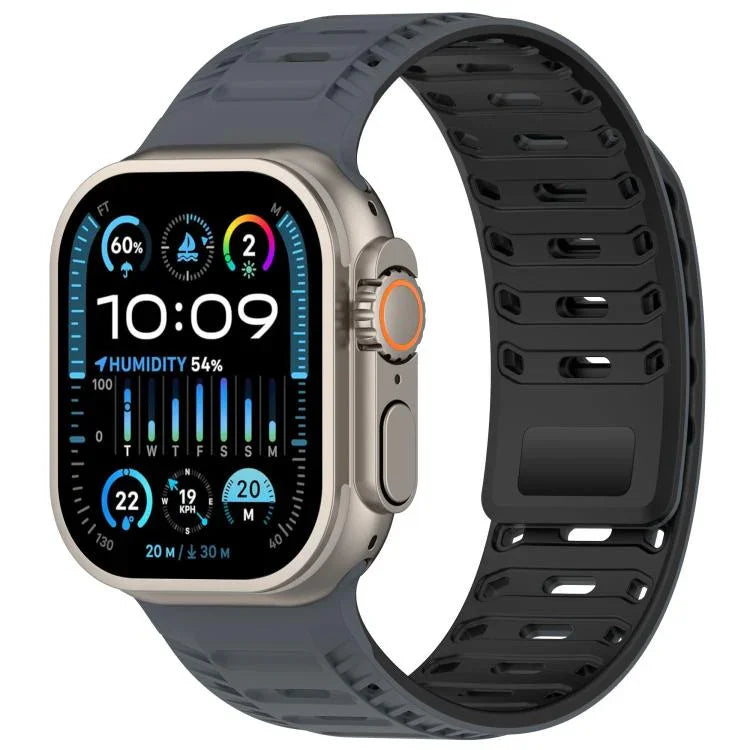 Dây đồng hồ silicone nam châm Mountain Armor, Dành cho Apple Watch 46mm / 49mm / 45mm / 44mm, Dành cho Apple Watch 42mm / 41mm / 40mm / 38mm