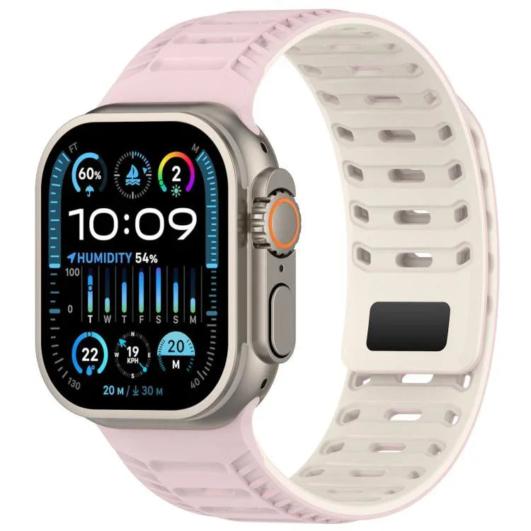 Dây đồng hồ silicone nam châm Mountain Armor, Dành cho Apple Watch 46mm / 49mm / 45mm / 44mm, Dành cho Apple Watch 42mm / 41mm / 40mm / 38mm