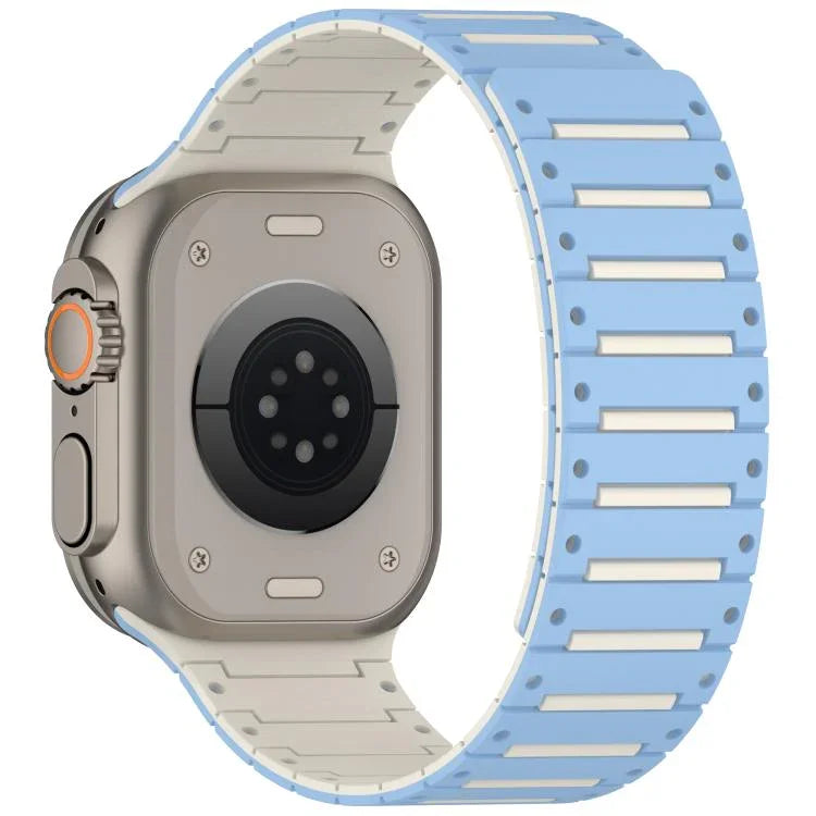 Dây đồng hồ piano hai tông màu mềm mại nhiều màu sắc có nam châm, Dành cho Apple Watch 46mm / 49mm / 45mm / 44mm
